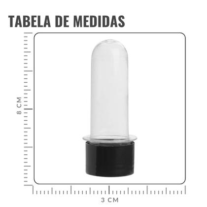 Imagem de Mini Tubete para Lembrancinha Preto 8cm - 10 Unidades