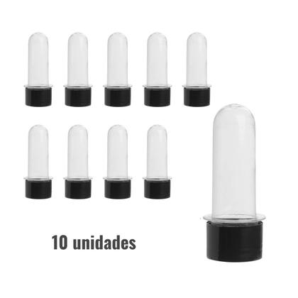 Imagem de Mini Tubete para Lembrancinha Preto 8cm - 10 Unidades
