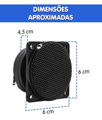 Imagem de Mini Tweeter Piezo Elétrico Thq-2 Hurricane 75W Rms