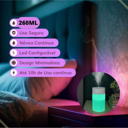 Imagem de Mini umidificador de ar Usb com led