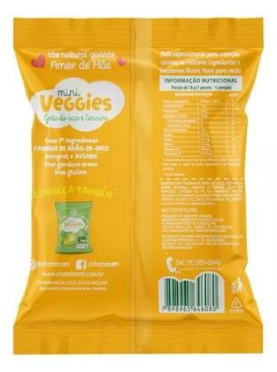 Imagem de MINI VEGGIES GRÃO DE BICO E CENOURA 6x18g - NHAMI MAMI