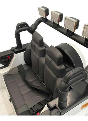 Imagem de Mini Veiculo Eletrico Jipe Off Road 4x4 Branco Som E Luz 643