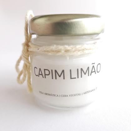 Imagem de Mini Vela Aromática Perfumada Lembrancinha Capim Limão 40g