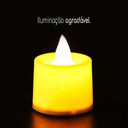Imagem de Mini Vela Led Eletrônica Artificial Decoração Natal Kit 10