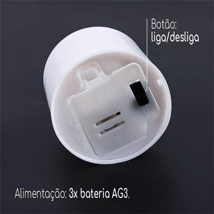 Imagem de Mini Vela Led Eletrônica Artificial Decoração Natal Kit 10