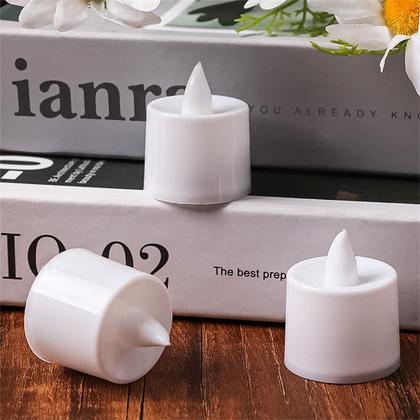 Imagem de Mini Vela Led Eletrônica Artificial Decoração Natal Kit 10