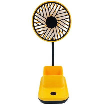 Imagem de Mini ventilador de mesa com porta canetas e celular