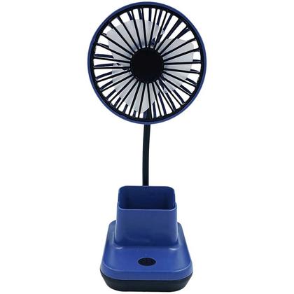 Imagem de Mini ventilador de mesa com porta canetas e celular