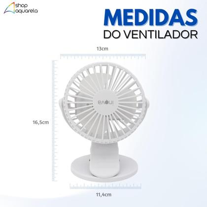 Imagem de Mini Ventilador de Mesa Portátil com Bateria Recarregável