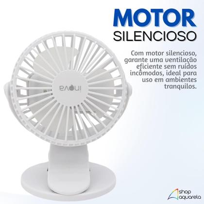Imagem de Mini Ventilador de Mesa Portátil com Bateria Recarregável