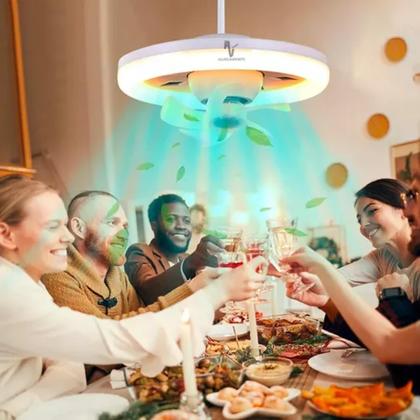 Imagem de Mini Ventilador de Teto 48W Com Luz Led