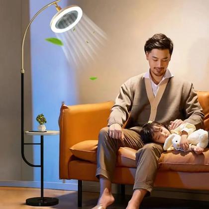 Imagem de Mini Ventilador de Teto Compacto com Design Sofisticado e Iluminação Moderna Presente Dia dos Pais