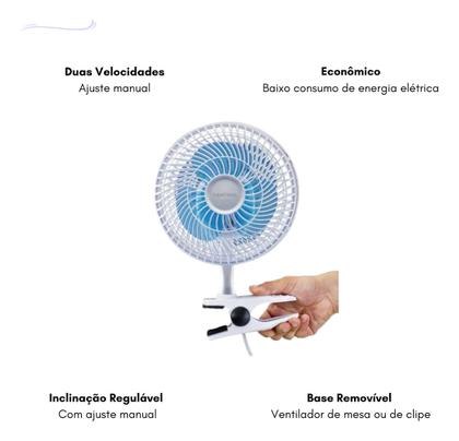 Imagem de Mini Ventilador Mesa 20cm Ventisol Portátil Silencioso 220v