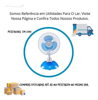 Imagem de Mini Ventilador Mesa 20cm Ventisol Portátil Silencioso 220v