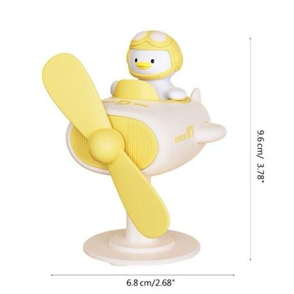 Imagem de Mini Ventilador Patinho USB Portátil Potente De Mesa 9cm