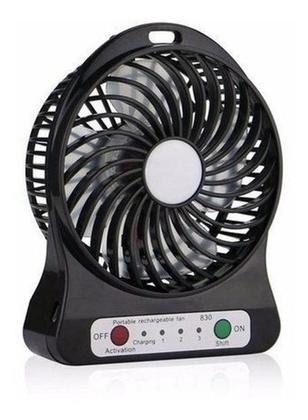 Imagem de Mini Ventilador Pequeno Portatil A Pilha Recarregavel Usb