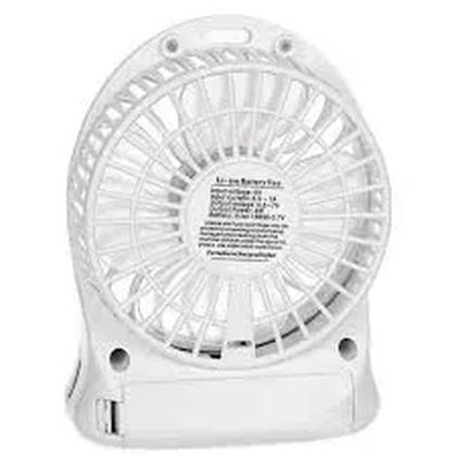 Imagem de Mini Ventilador Portátil Bateria Recarregável 3 Velocidades C/ BATERRIA - BRANCO