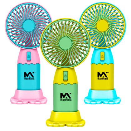 Imagem de Mini Ventilador Portátil de Mão com 5 Modos Pequeno De Escritório Mesa Presente USB Recarregavel