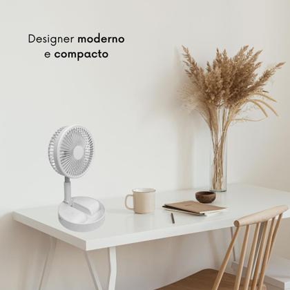 Imagem de Mini Ventilador Portátil Dobrável USB Com 4 Velocidades - Cumaru