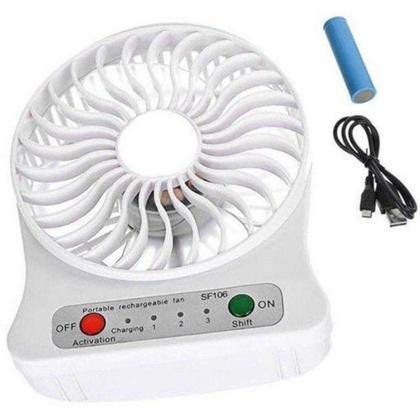 Imagem de Mini Ventilador Portátil Recarregável Lelong LE-779