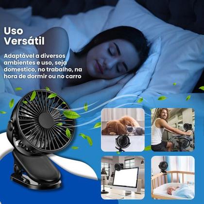 Imagem de Mini Ventilador Portatil Recarregavel Usb De Mesa Viagem