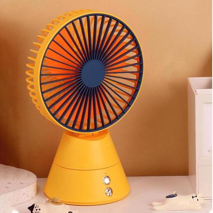 Imagem de Mini Ventilador Recarregável USB com 3 Velocidades e Design Compacto para Escritório LS959AM