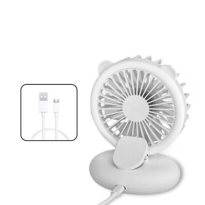 Imagem de Mini ventilador Ring Light Led Iluminado para celular usb