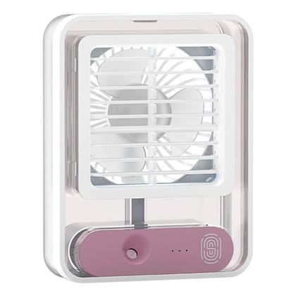 Imagem de Mini Ventilador Umidificador Portátil 3 Velocidades - Branco