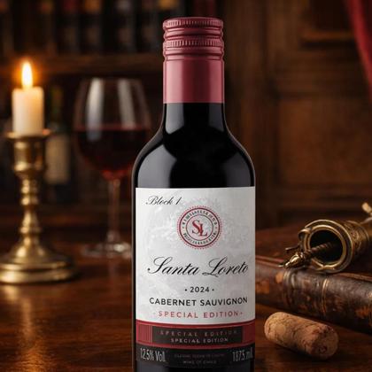 Imagem de Mini Vinho Tinto Chileno Santa Loreto Cabernet Sauvignon 187ml