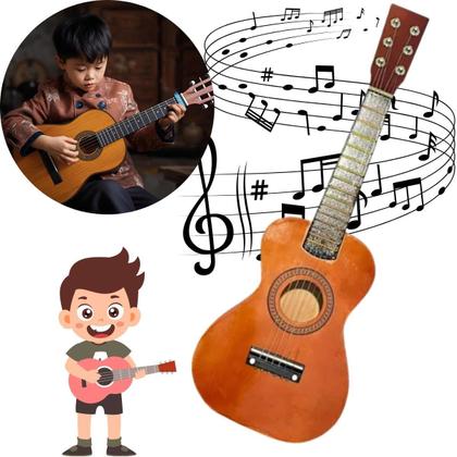 Imagem de Mini Violão Infantil Cordas Resistentes Envio Relâmpago