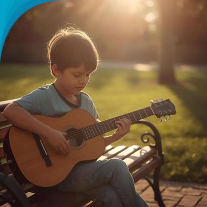 Imagem de Mini Violão Infantil Cordas Resistentes Envio Relâmpago