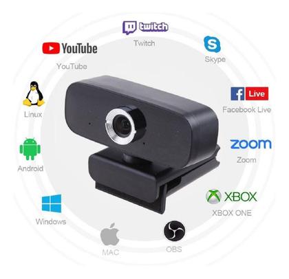 Imagem de Mini Webcam Full Hd 1080 Usb Câmera Vídeo Conferencia Audio Microfone