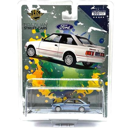 Ford Model 92 ミニカー BRK42 Miniatura - 1:64 - 1992 Ford Escort XR3 Azul - Series 7 - BR