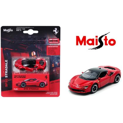 Imagem de Miniatura - 1:64 - Ferrari SF90 Stradale Vermelha - Speed Icons - Maisto