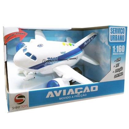 Imagem de Miniatura Aviao com Luz e Som Shiny Toys