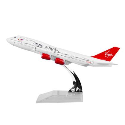 Imagem de Miniatura Avião Comercial Virgin Atlantic Em Metal