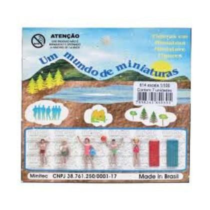 Imagem de Miniatura Banhistas 1/100 07 Peças Minitec 614