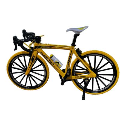 Imagem de Miniatura Bicicleta Bike Sport Amarelo Metal 1:8