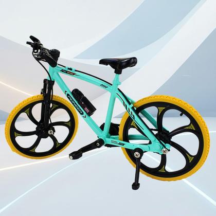 Imagem de Miniatura Bicicleta Metal 1:10 MTB Articulado Coleção 18cm - Verde