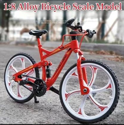 Imagem de Miniatura Bicicleta Metal 1:8 Modelo Road Bike Coleção