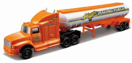 Imagem de Miniatura Caminhão Com Caçamba Tanque Laranja Maisto 15021