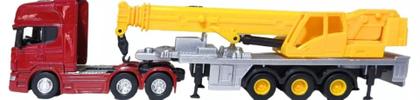 Imagem de Miniatura Caminhão Scania V8 R730 Trucado 6X2 Guindaste Escala 1/64