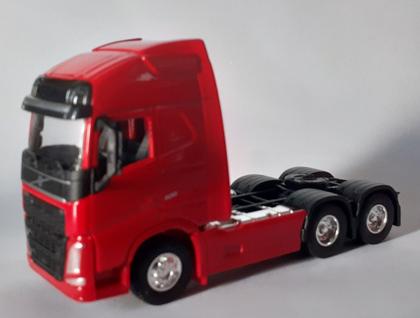 Imagem de miniatura carreta baú Volvo FH500 GAM0170B vermelha