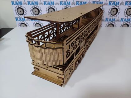 Miniatura Carreta Da Alegria Mega Top Escala 1/32 Em Mdf - KM ARTY