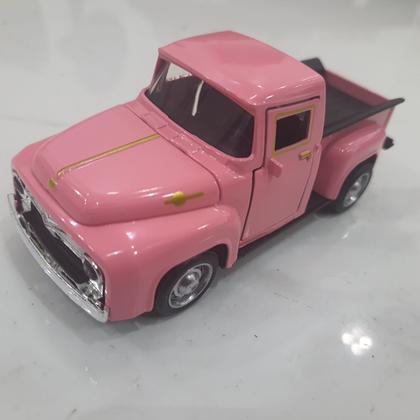 Imagem de Miniatura carrinho de ferro Caminhonete  F-100 colorida abre capô brinquedo coleção