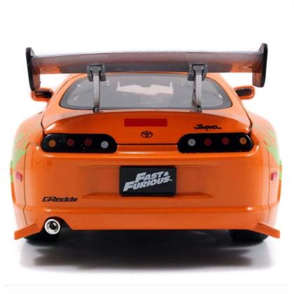 Imagem de Miniatura Carrinho Fast & Furious Brian & Toyota Supra escala 1:24 Jada - 801310307380