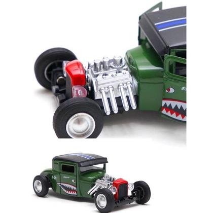 Imagem de Miniatura Carrinho Hot Rod V8 Medida 12 cm Verde