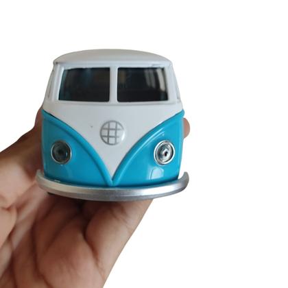 Imagem de Miniatura Carrinho Kombi Brinquedo Fricção Abre Porta