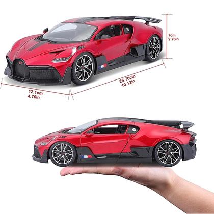 Imagem de Miniatura Carro Bugatti Divo 2018 1/18 Vermelho Bburago 11045