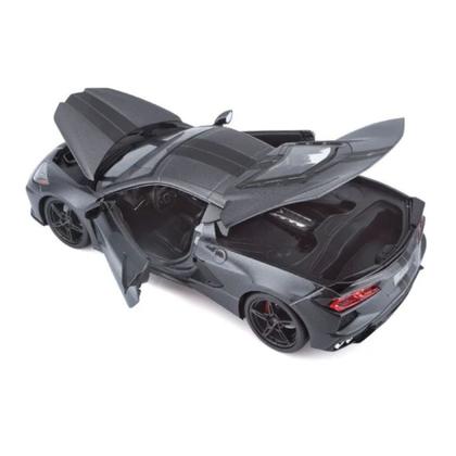 Imagem de Miniatura Carro Chevrolet Corvette Stingray Coupe 2020 Cinza 1/18 Maisto 31447